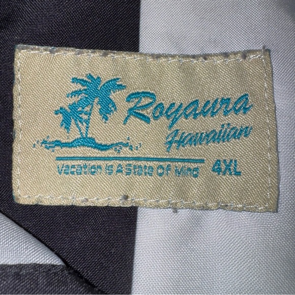RoyAura Hawaiian Saxophone Music Shirt 4XL Button Up Jazz - Picture 4 of 5